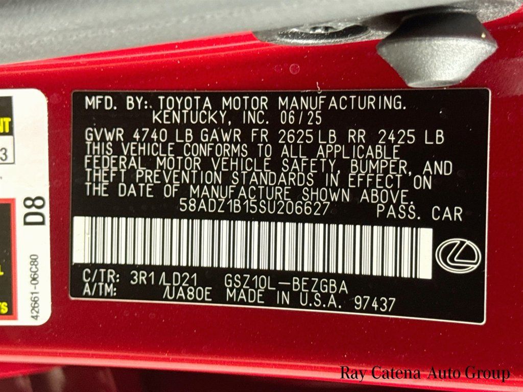Certified 2025 Lexus ES 350 w/ Premium Package FWD image 34