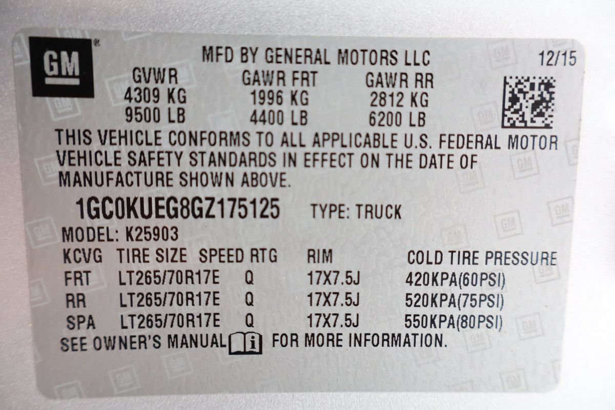 Used 2016 Chevrolet Silverado 2500 W/T w/ WT Fleet Convenience Package AWD/4WD image 37