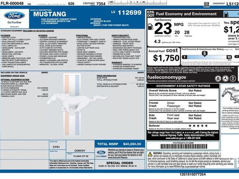 Used 2020 Ford Mustang Premium RWD image 3