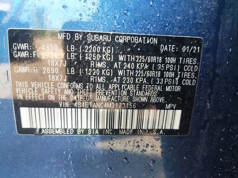 Used 2021 Subaru Outback Limited w/ Popular Package #2 AWD/4WD image 9