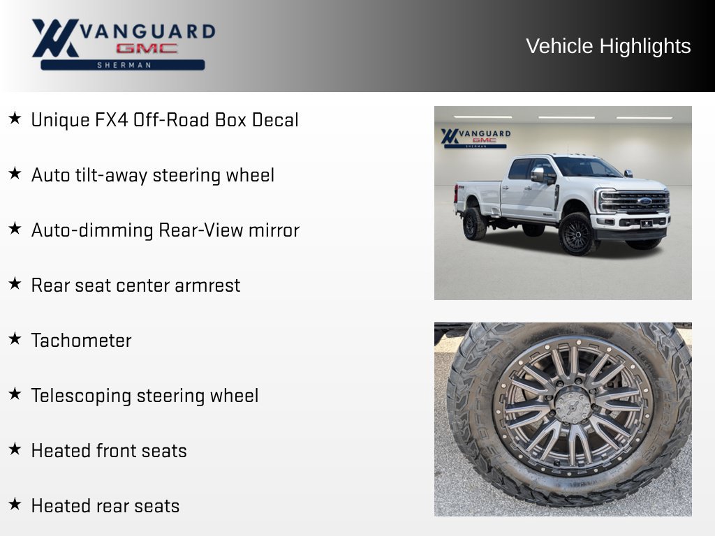 Used 2024 Ford F350 Platinum w/ FX4 Off-Road Package AWD/4WD image 16