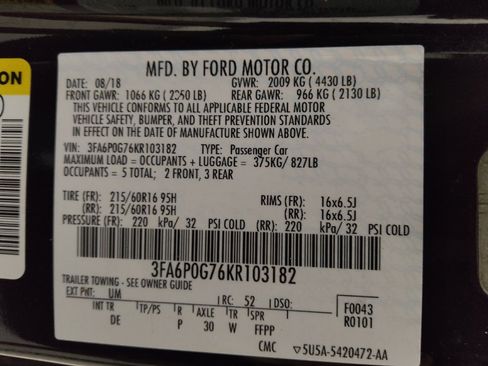 Used 2019 Ford Fusion S FWD image 33