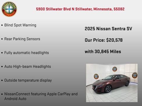 Used 2025 Nissan Sentra SV FWD image 10