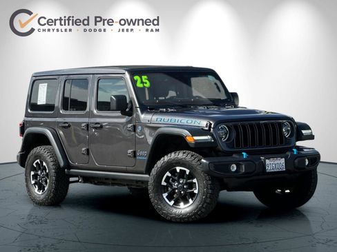 Certified 2025 Jeep Wrangler Unlimited Rubicon 4xe w/ Convenience Group AWD/4WD image 2