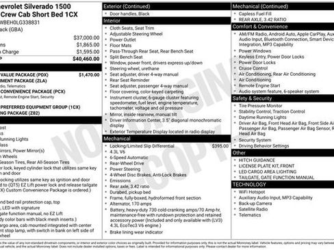 Used 2020 Chevrolet Silverado 1500 Custom w/ Custom Value Package image 3