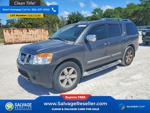 Used 2011 Nissan Armada Platinum w/ 2nd Row Captain Seat Pkg RWD image 1