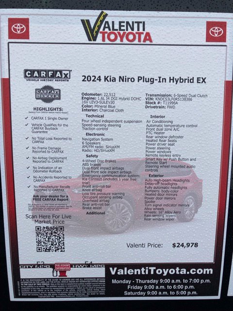 Used 2024 Kia Niro EX w/ EX Cold Weather Package FWD image 44