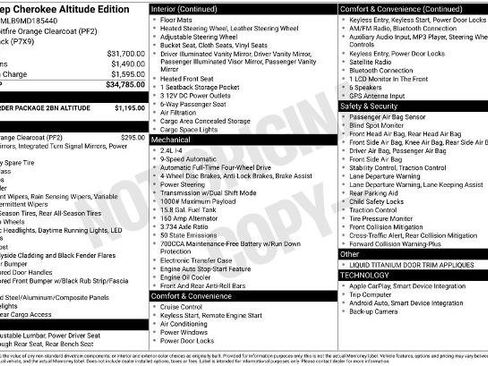 Used 2021 Jeep Cherokee Latitude Plus image 27