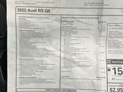 Used 2022 Audi RS Q8 AWD/4WD image 45