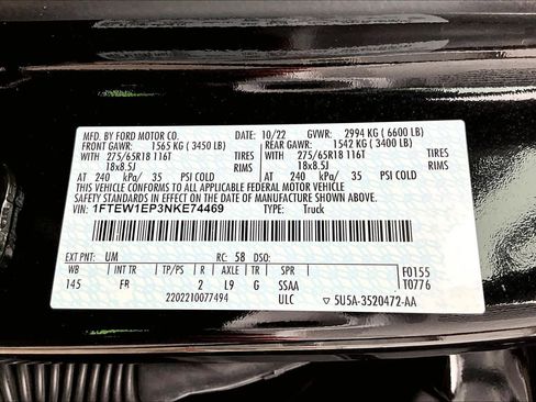 Used 2022 Ford F150 XLT w/ Equipment Group 302A High image 33