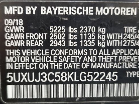 Used 2019 BMW X4 xDrive30i w/ Executive Package image 25