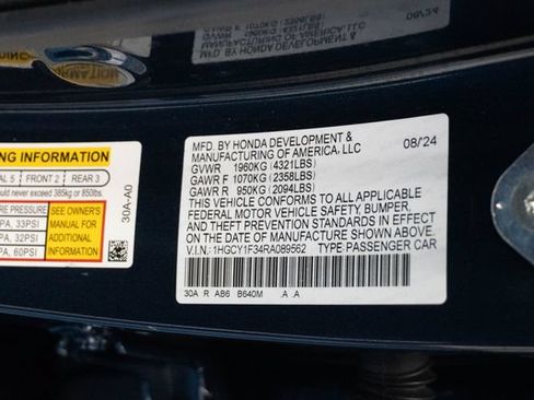 Certified 2024 Honda Accord EX image 25