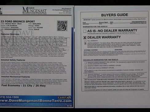 Used 2023 Ford Bronco Sport Badlands image 20