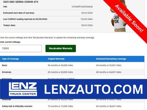 Used 2025 GMC Sierra 2500 AT4 w/ AT4 Premium Plus Package AWD/4WD image 1