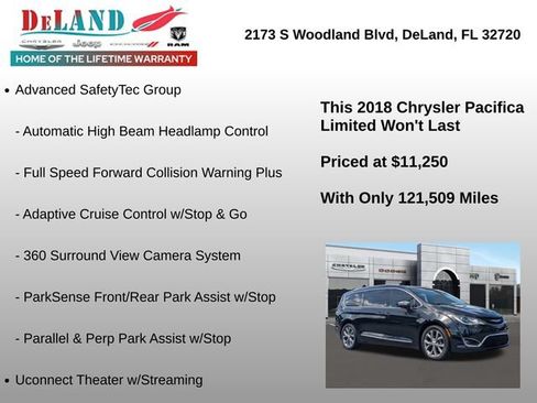 Used 2018 Chrysler Pacifica Limited w/ Tire & Wheel Group FWD image 18