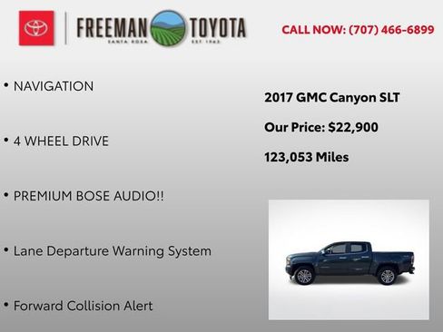 Used 2017 GMC Canyon SLT w/ Driver Alert Package image 9