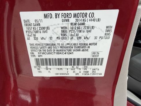Used 2011 Ford Escape XLS w/ 101A Rapid Spec Order Code FWD image 27