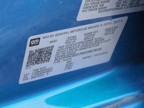 Used 2022 Chevrolet Silverado 1500 Custom Trail Boss image 34