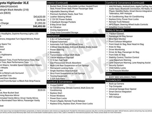 Certified 2023 Toyota Highlander XLE image 29
