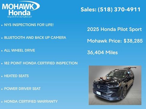 Certified 2025 Honda Pilot Sport image 7