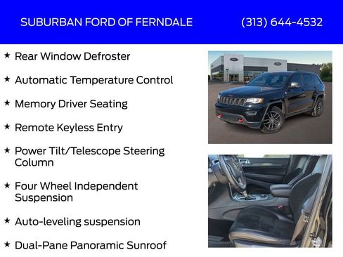 Used 2017 Jeep Grand Cherokee Trailhawk w/ Trailhawk Luxury Group image 17