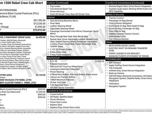 Used 2023 RAM 1500 Rebel w/ Rebel Level 2 Equipment Group image 11