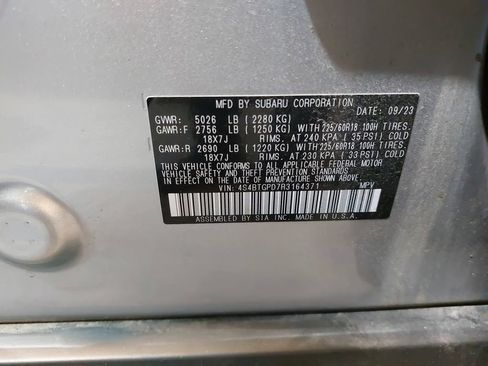 Used 2024 Subaru Outback Touring XT w/ Tech Package 2 AWD/4WD image 37