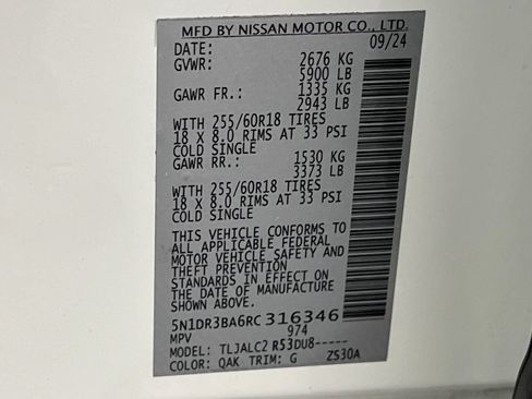 Used 2024 Nissan Pathfinder SV FWD image 79