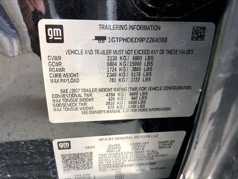Used 2023 GMC Sierra 1500 SLT RWD image 8