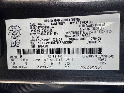 Used 2019 Ford F150 XLT w/ Equipment Group 302A Luxury AWD/4WD image 30