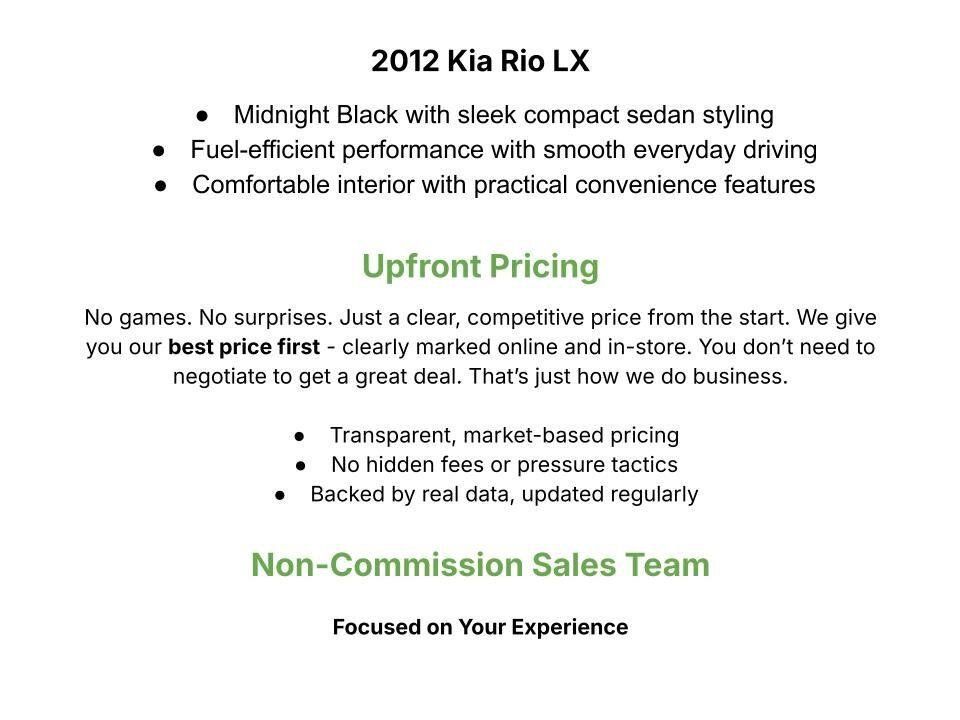 Used 2012 Kia Rio LX FWD image 3