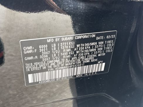Used 2023 Subaru Ascent Onyx Edition Limited AWD/4WD image 20