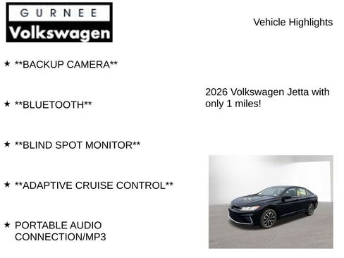 New 2026 Volkswagen Jetta S image 8
