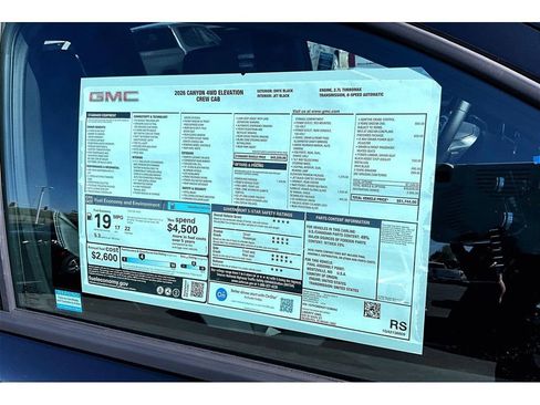 New 2026 GMC Canyon Elevation w/ Convenience Package AWD/4WD image 12
