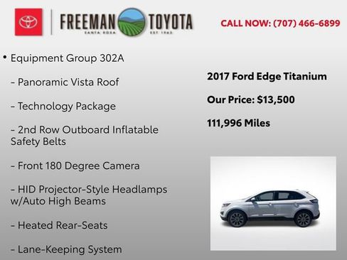 Used 2017 Ford Edge Titanium w/ Equipment Group 302A AWD/4WD image 5