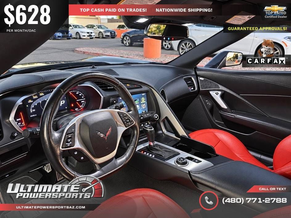 Used 2016 Chevrolet Corvette Stingray Coupe w/ Carbon Flash Badge Package RWD image 22