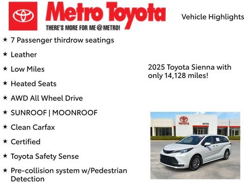 Certified 2025 Toyota Sienna XLE AWD/4WD image 9