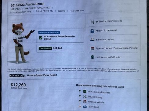 Used 2016 GMC Acadia Denali image 2