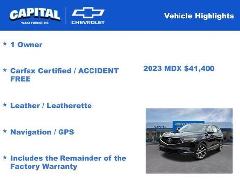 Used 2023 Acura MDX FWD w/ Technology Package image 5