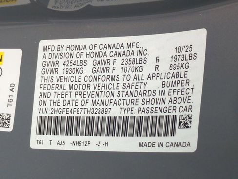 Used 2026 Honda Civic Sport Touring image 25