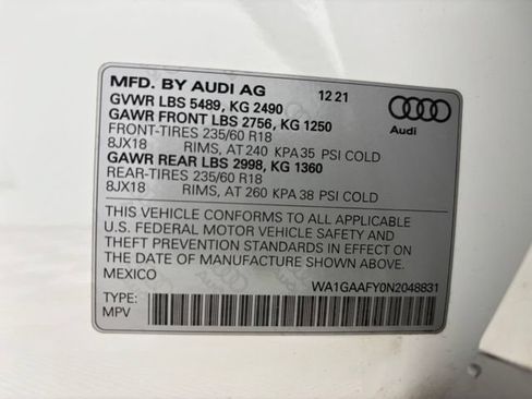 Used 2022 Audi Q5 2.0T Premium w/ Convenience Package AWD/4WD image 24