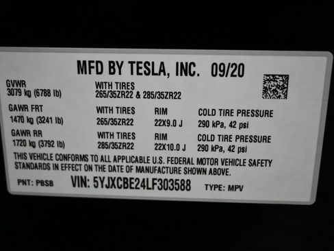 Used 2020 Tesla Model X Long Range image 46