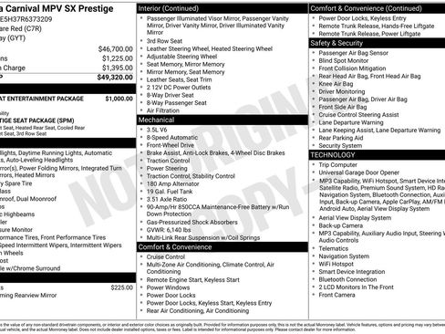 Used 2024 Kia Carnival SX Prestige FWD image 92