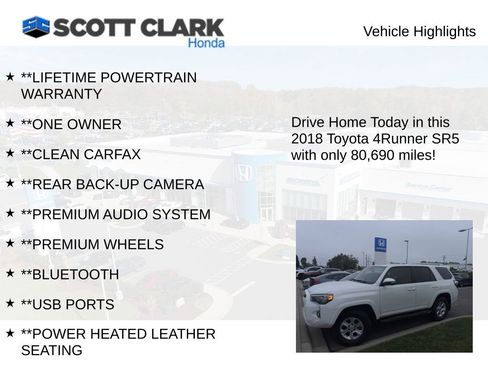 Used 2018 Toyota 4Runner SR5 Premium AWD/4WD image 3