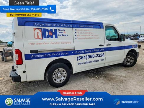 Used 2017 Nissan NV 2500 SV w/ Back Door Glass Package RWD image 4