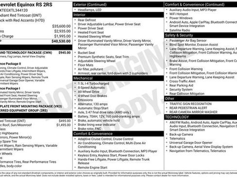 New 2026 Chevrolet Equinox RS w/ Safety and Technology Package image 2