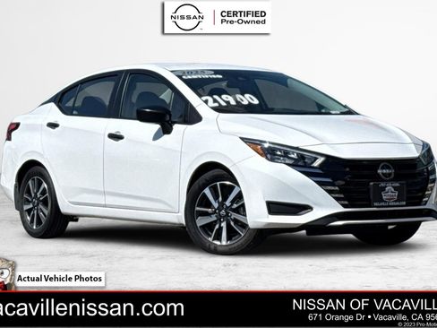 Certified 2025 Nissan Versa S w/ S Plus Package FWD image 1