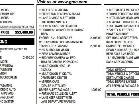 Used 2020 GMC Sierra 1500 AT4 w/ AT4 Premium Package image 2