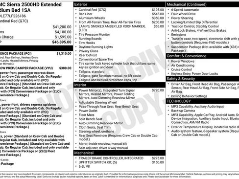 Used 2020 GMC Sierra 2500 4x4 Double Cab w/ Convenience Package image 30