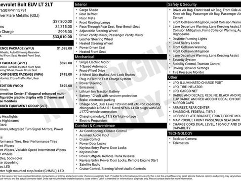 Used 2023 Chevrolet Bolt EUV LT w/ Convenience Package FWD image 5